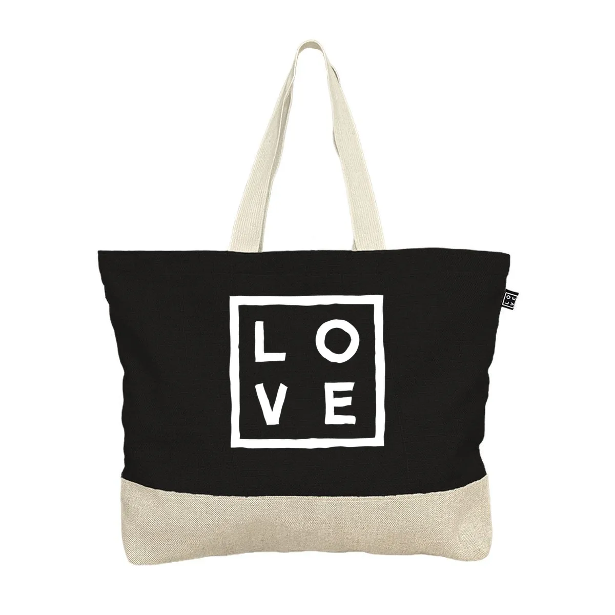 2 Tones – Beach bag – Black Classic Flex