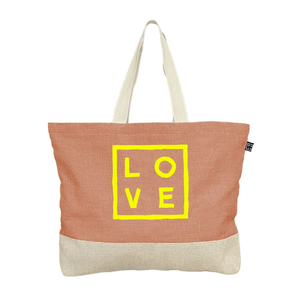 2 Tones – Beach bag – Salmon Fluo Flex