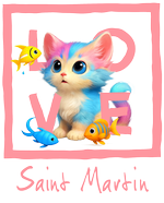 Pink Cat Saint Martin