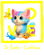 Caribbean yellow cat