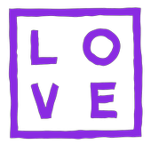 Flex blue violet LOVE